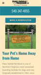 Mobile Screenshot of pawsawhilepetmotel.com