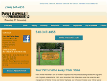 Tablet Screenshot of pawsawhilepetmotel.com